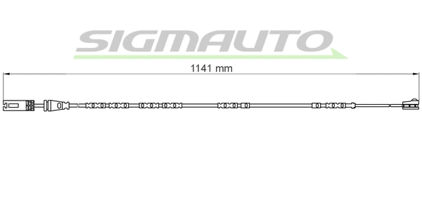 Warning Contact, brake pad wear (WI0676)
