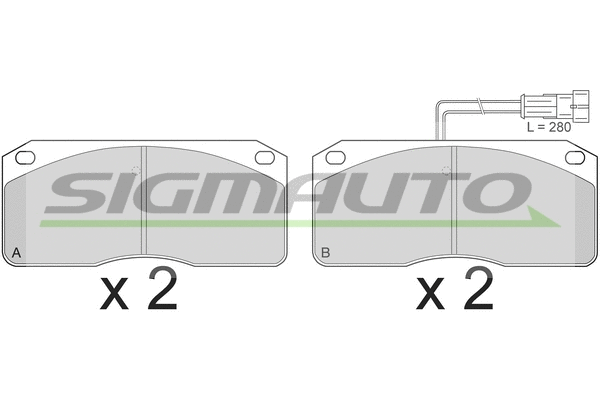 Brake Pad Set, disc brake (SPT271)
