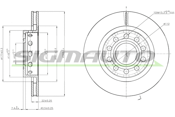 Brake Disc (DBC181V)