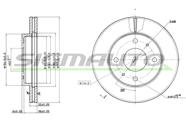 Brake Disc (DBA390V)