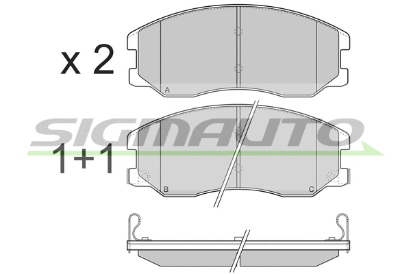 Brake Pad Set, disc brake (SPB303)