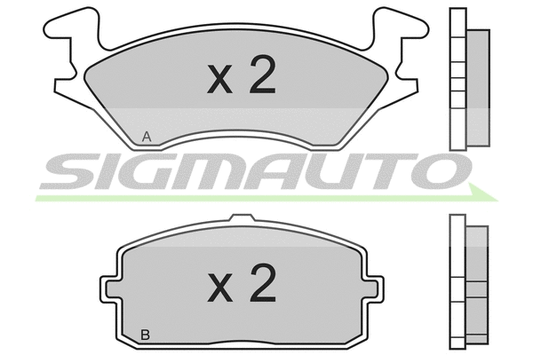 Brake Pad Set, disc brake (SPA324)
