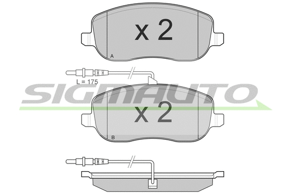 Brake Pad Set, disc brake (SPB028)