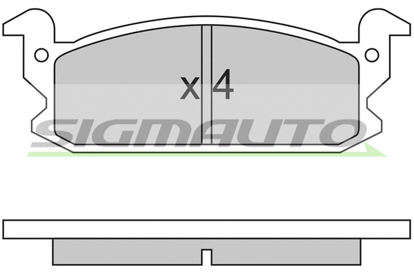 Brake Pad Set, disc brake (SPA280)