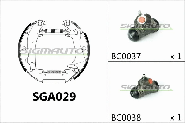 Brake Shoe Set (SGA029)