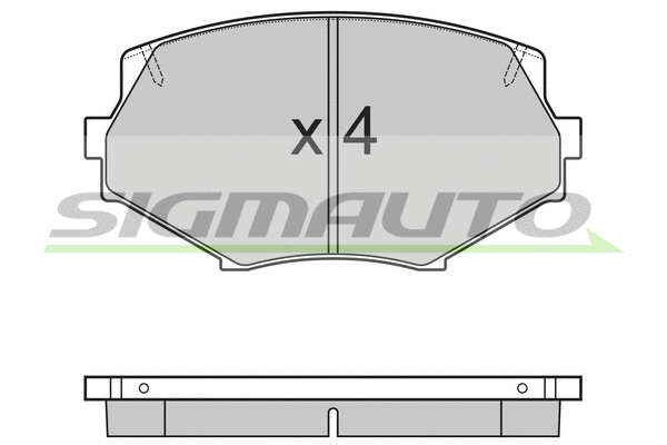 Brake Pad Set, disc brake (SPA760)