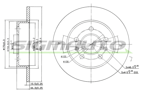Brake Disc (DBA556S)