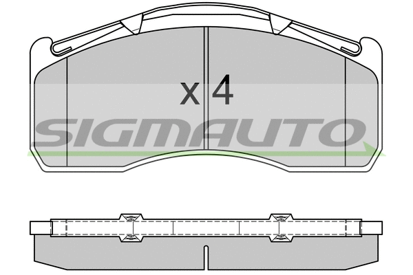 Brake Pad Set, disc brake (SPT332)