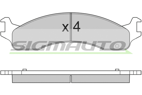 Brake Pad Set, disc brake (SPA830)