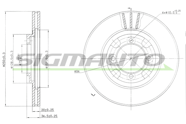 Brake Disc (DBA342V)