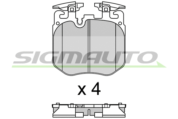 Brake Pad Set, disc brake (SPB692)