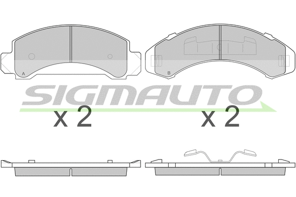 Brake Pad Set, disc brake (SPA840)