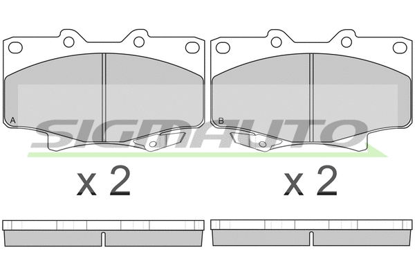 Brake Pad Set, disc brake (SPA623)