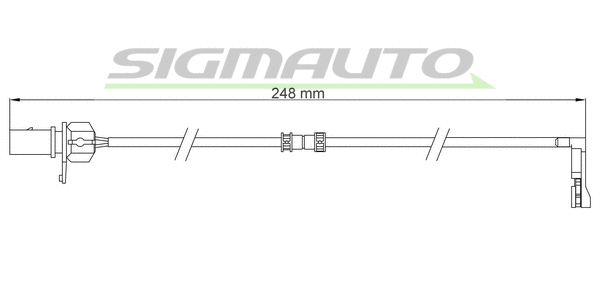 Warning Contact, brake pad wear (WI0796)