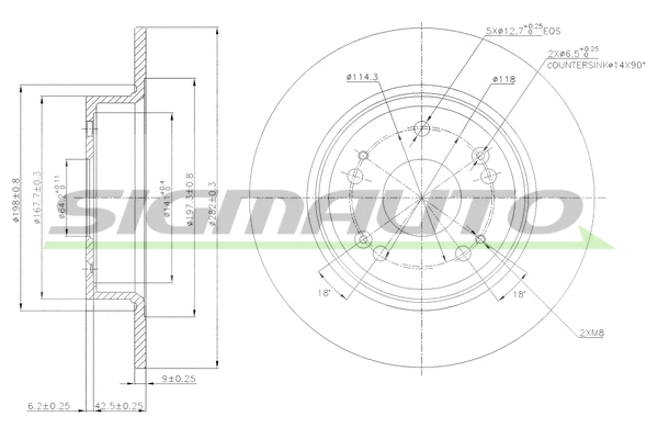 Brake Disc (DBB776S)