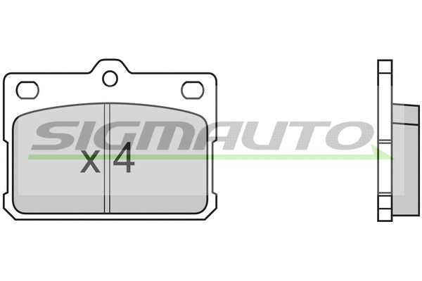 Brake Pad Set, disc brake (SPA198)