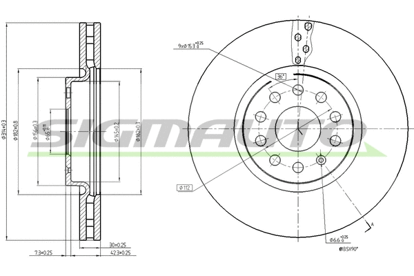 Brake Disc (DBC016V)