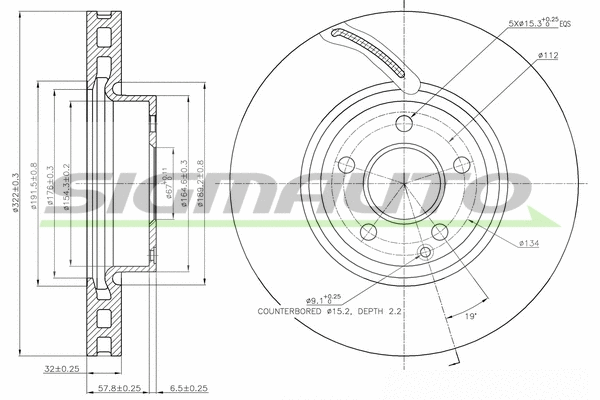 Brake Disc (DBB692V)