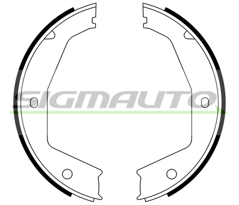 Brake Shoe Set, parking brake (SFA397)
