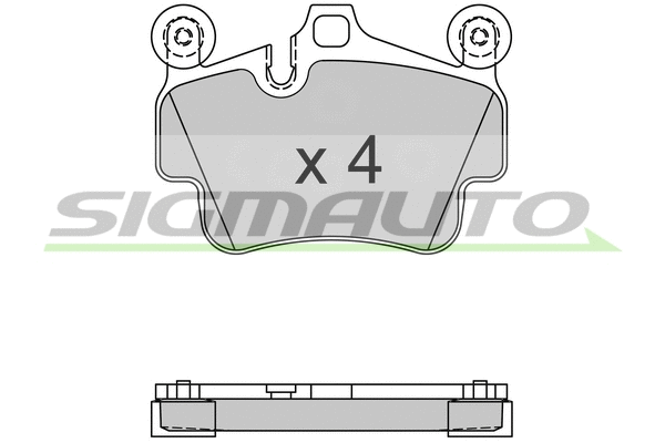Brake Pad Set, disc brake (SPB564)