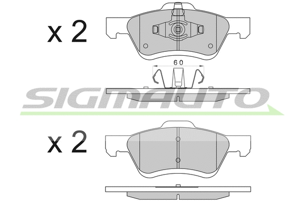 Brake Pad Set, disc brake (SPB567)