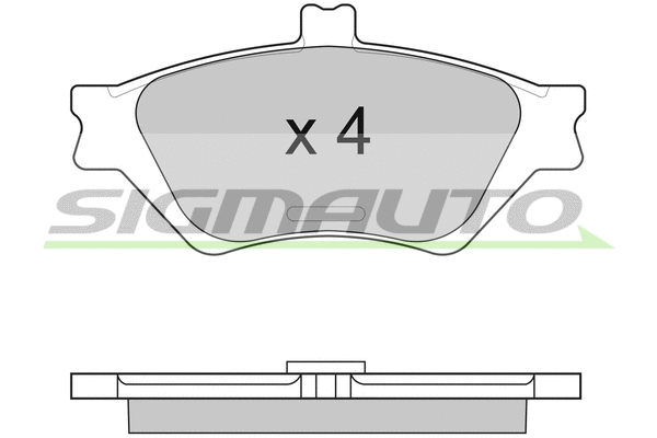 Brake Pad Set, disc brake (SPA875)