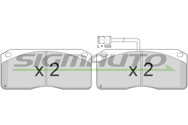 Brake Pad Set, disc brake (SPT239)