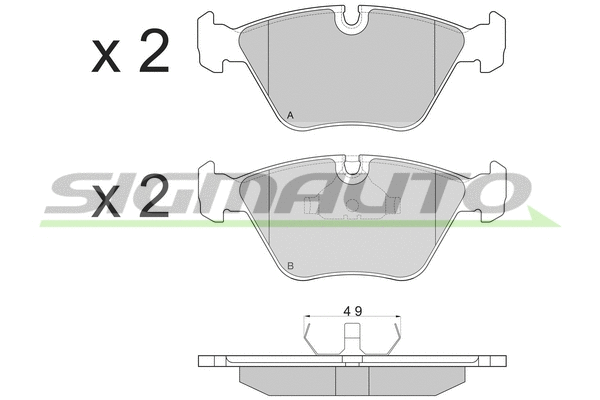Brake Pad Set, disc brake (SPA381)
