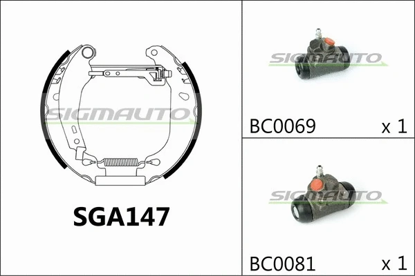 Brake Shoe Set (SGA147)