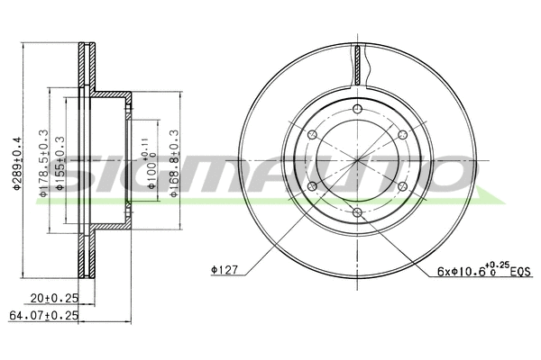 Brake Disc (DBA596V)
