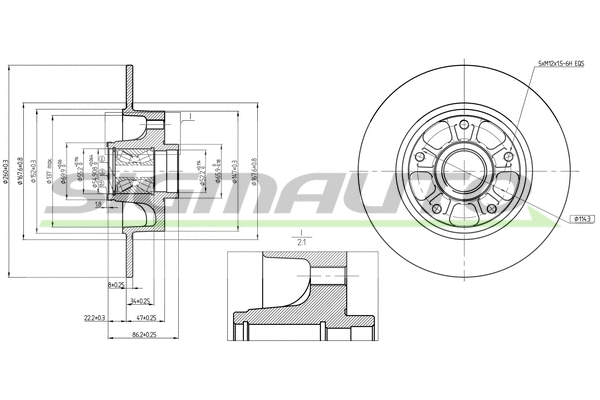 Brake Disc (DBB730S)
