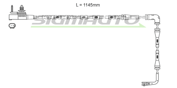 Warning Contact, brake pad wear (WI0983)