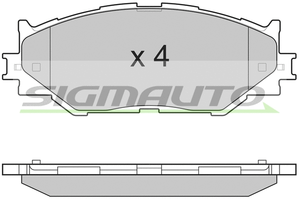 Brake Pad Set, disc brake (SPB254)