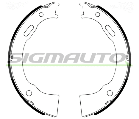 Brake Shoe Set, parking brake (SFD700)