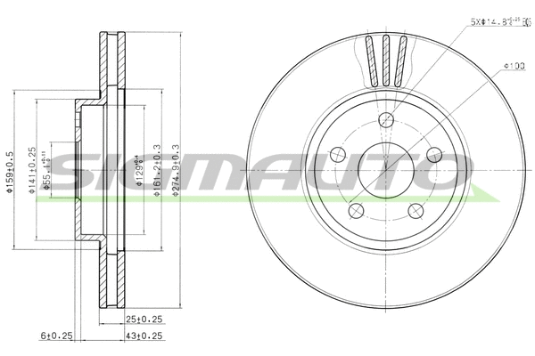 Brake Disc (DBB484V)