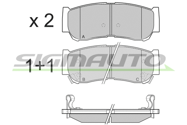 Brake Pad Set, disc brake (SPB314)