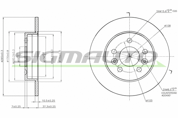 Brake Disc (DBA566S)