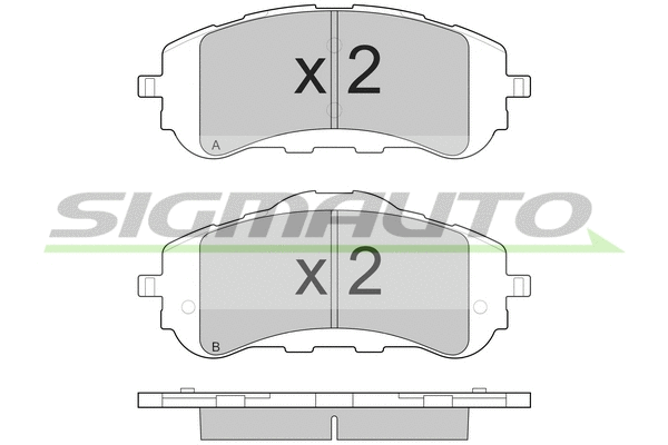 Brake Pad Set, disc brake (SPB560)