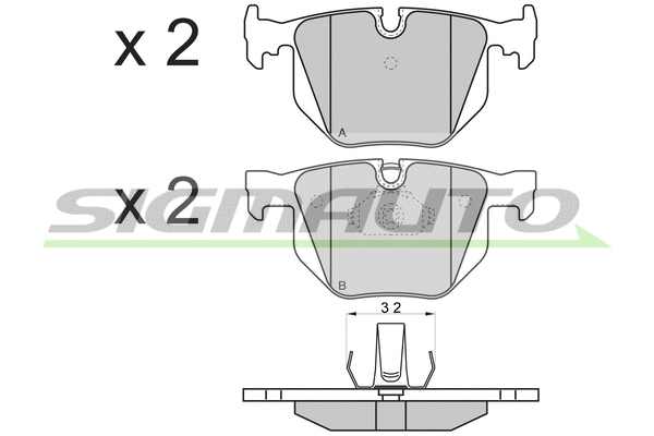Brake Pad Set, disc brake (SPB102)