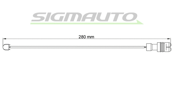 Warning Contact, brake pad wear (WI0542)