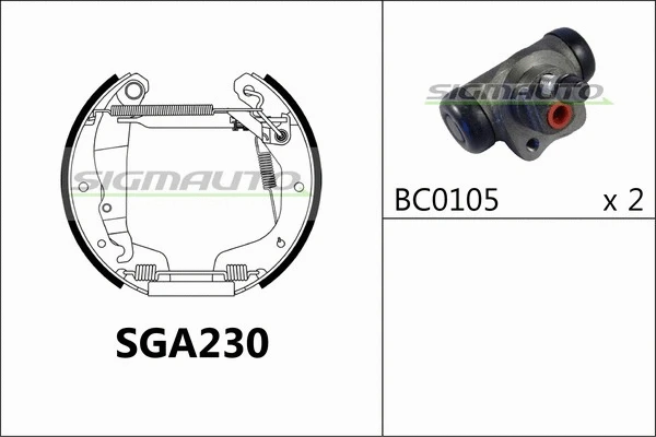 Brake Shoe Set (SGA230)