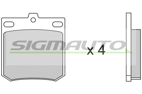 Brake Pad Set, disc brake (SPA049)
