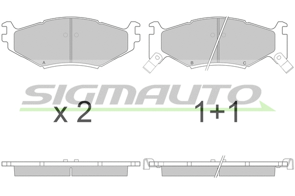 Brake Pad Set, disc brake (SPA629)