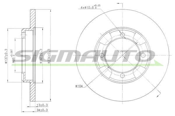 Brake Disc (DBA947S)