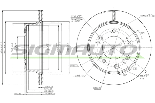 Brake Disc (DBC285V)