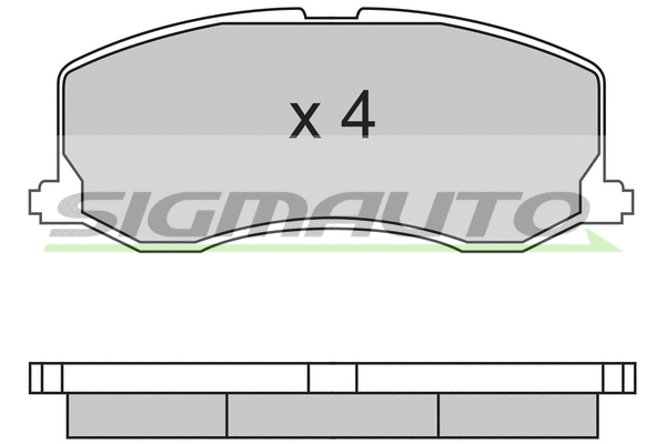 Brake Pad Set, disc brake (SPA596)