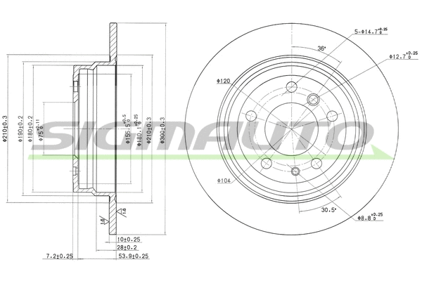 Brake Disc (DBA221S)
