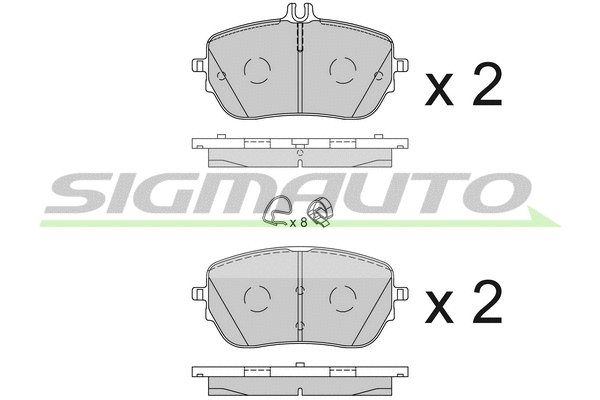 Brake Pad Set, disc brake (SPB853)
