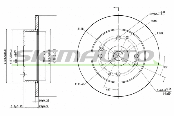 Brake Disc (DBA565S)
