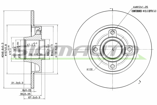 Brake Disc (DBB523S)